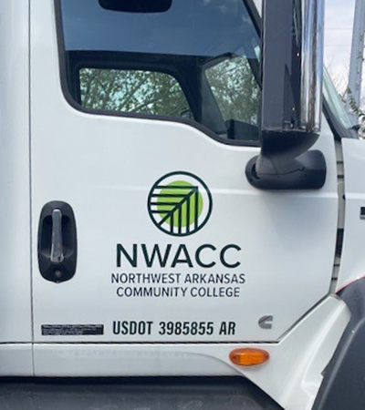 Truck Door with NWACC logo